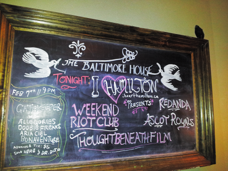 I HEART HAMILTON PRESENTS: WEEKEND RIOT CLUB, THOUGHT BENEATH FILM, ASCOT ROYALS, REDANDA