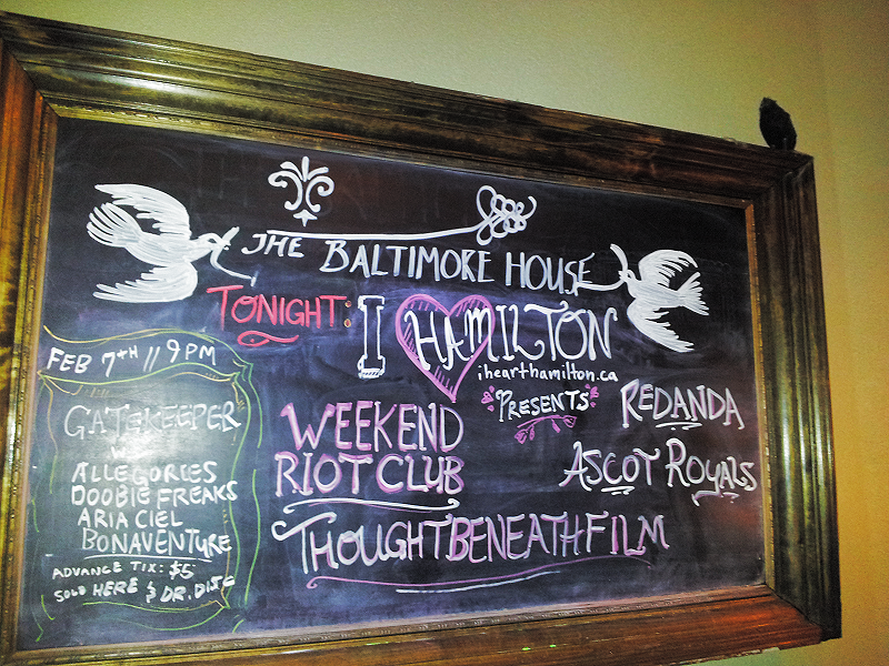 I HEART HAMILTON PRESENTS: WEEKEND RIOT CLUB, THOUGHT BENEATH FILM, ASCOT ROYALS, REDANDA
