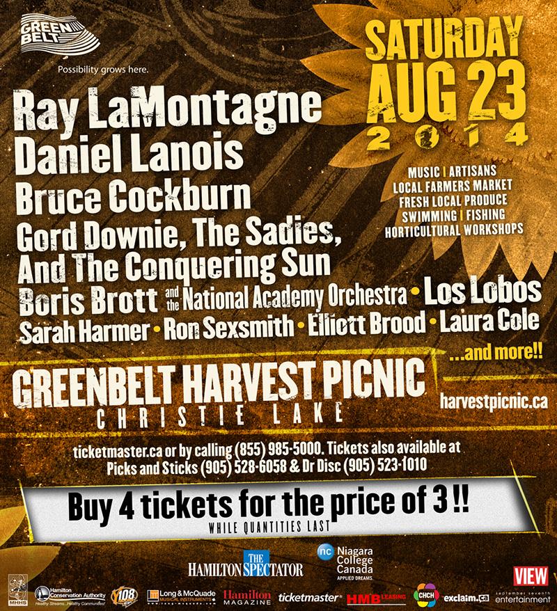 PLAYLIST: Harvest Picnic 2014