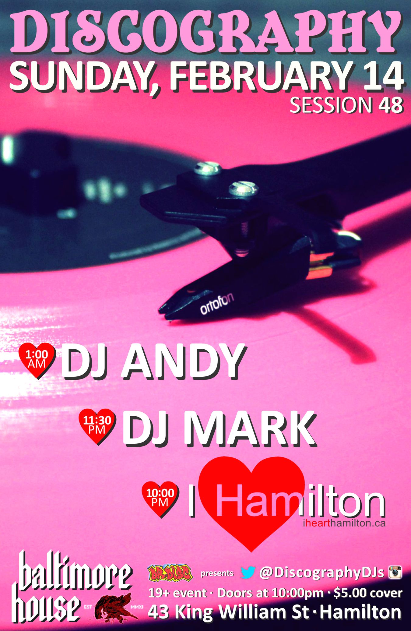 I HEART HAMILTON DJs DISCOGRAPHY: FEBRUARY 14th