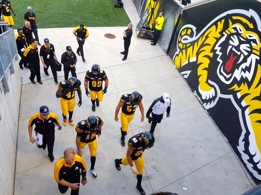 The Hamilton TiCats on their home opener July 1, 2016