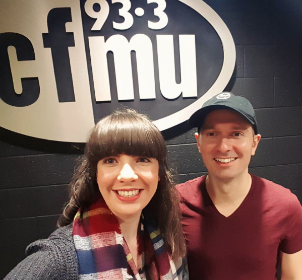 Kristin Archer and Marcio Novelli at 93.3 CFMU