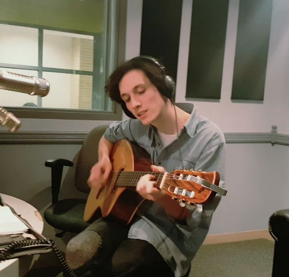 James Wyatt Crosby performing on 93.3 CFMU