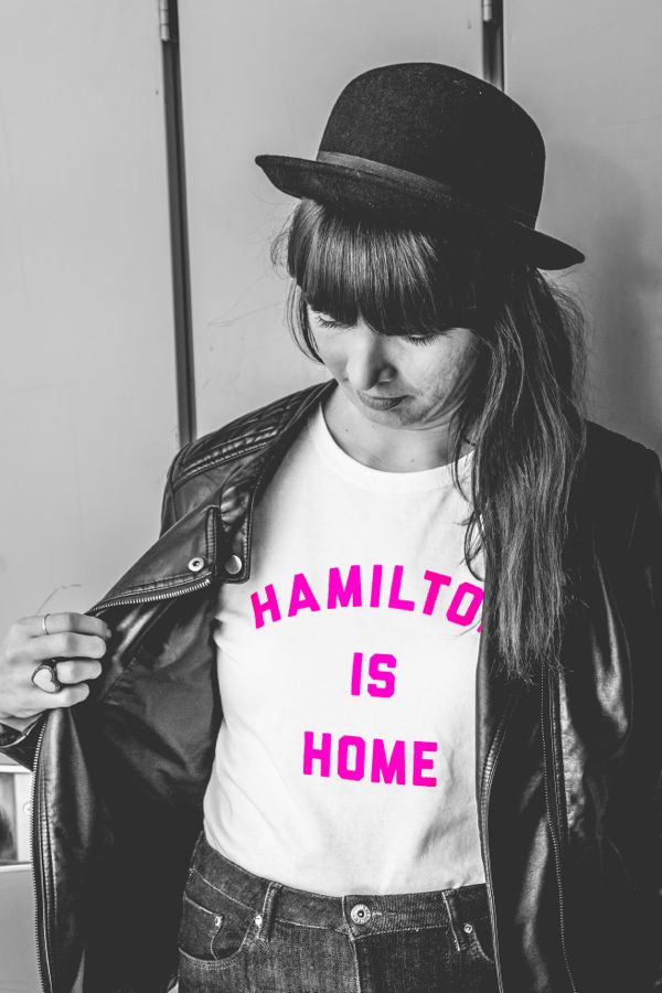 Kristin Archer in Hamilton Has Heart charity tee by Milli x True Hamilonian. Photo by Kayla Da Silva.