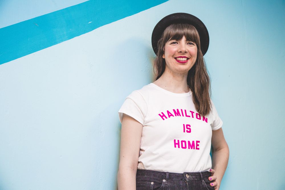 Kristin Archer in Hamilton Has Heart charity tee by Milli x True Hamilonian. Photo by Kayla Da Silva.
