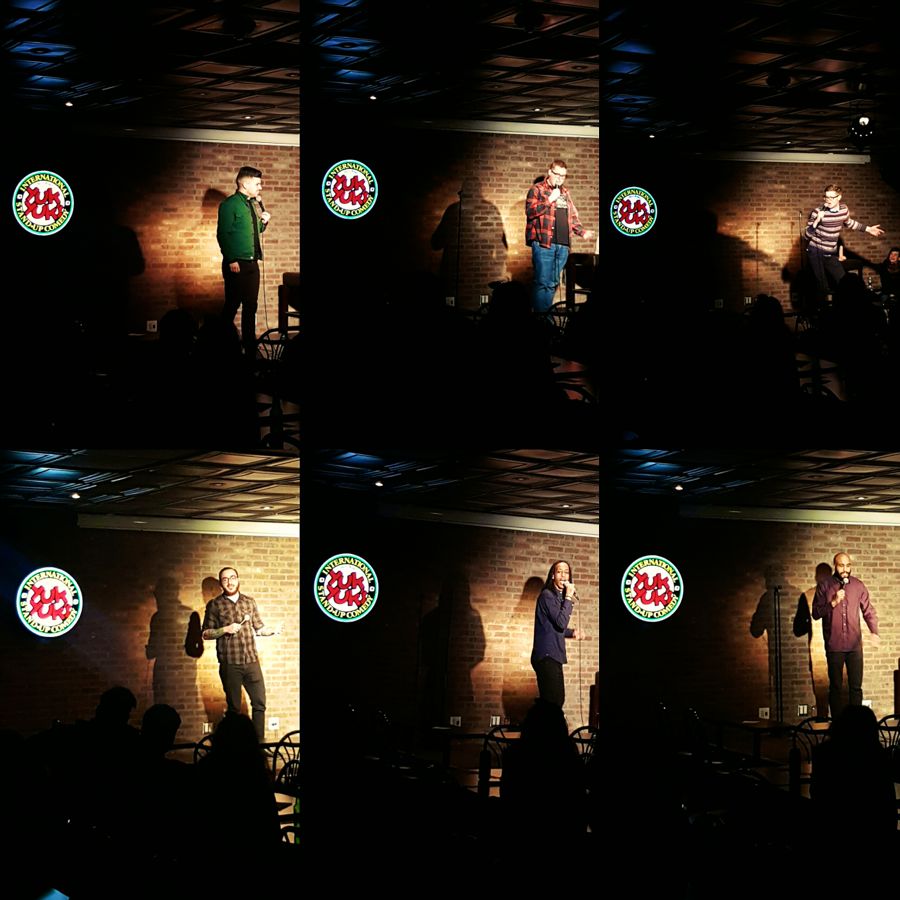 Performing at Yuk Yuks Hamilton. Zak McDonald, Jordan Scherer, Kev Sheeler, Isi Commisso, Black Zeus, Michael Moses