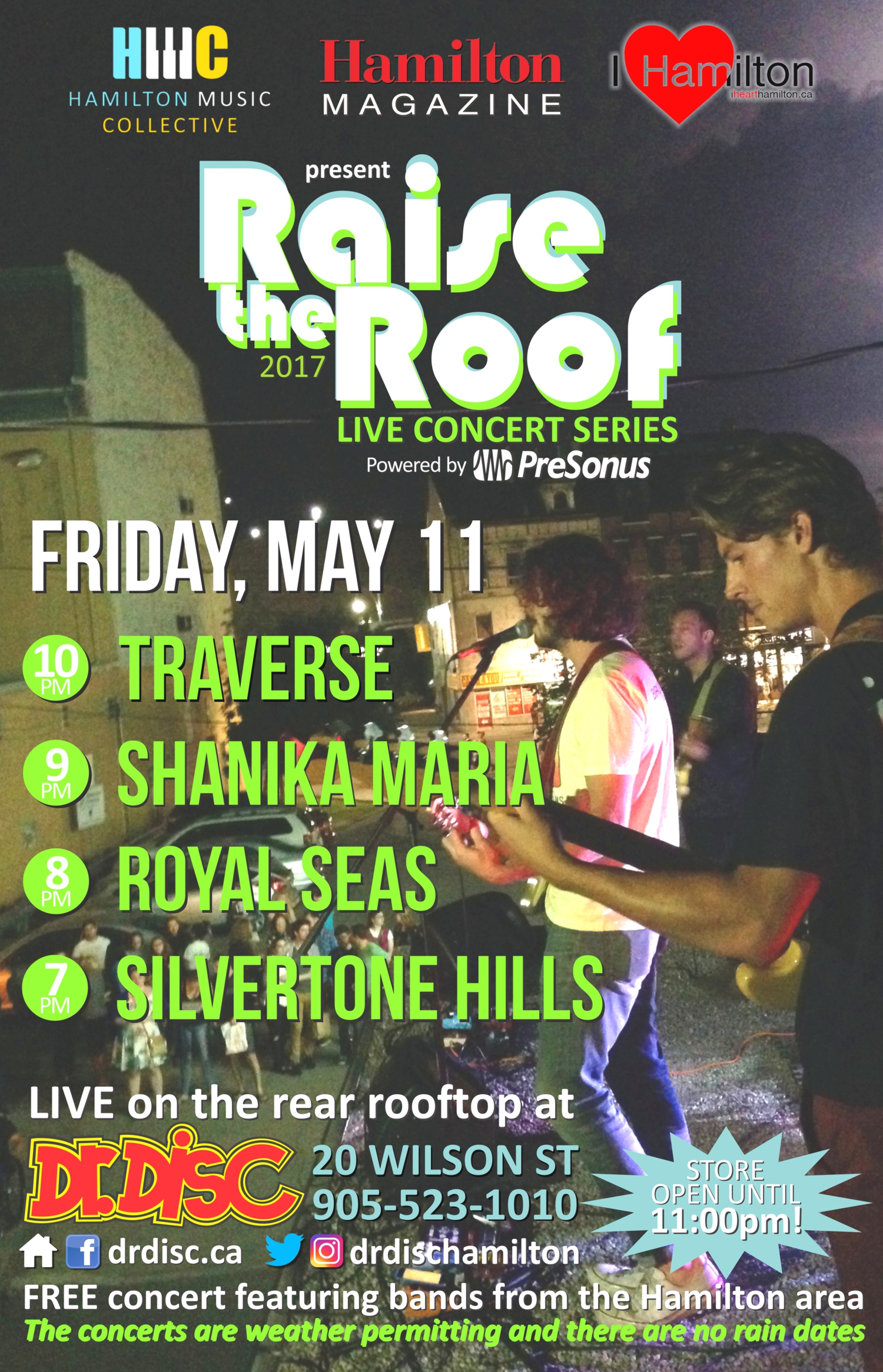 I HEART HAMILTON CO-PRESENTS RAISE THE ROOF @ DR. DISC (May 11)