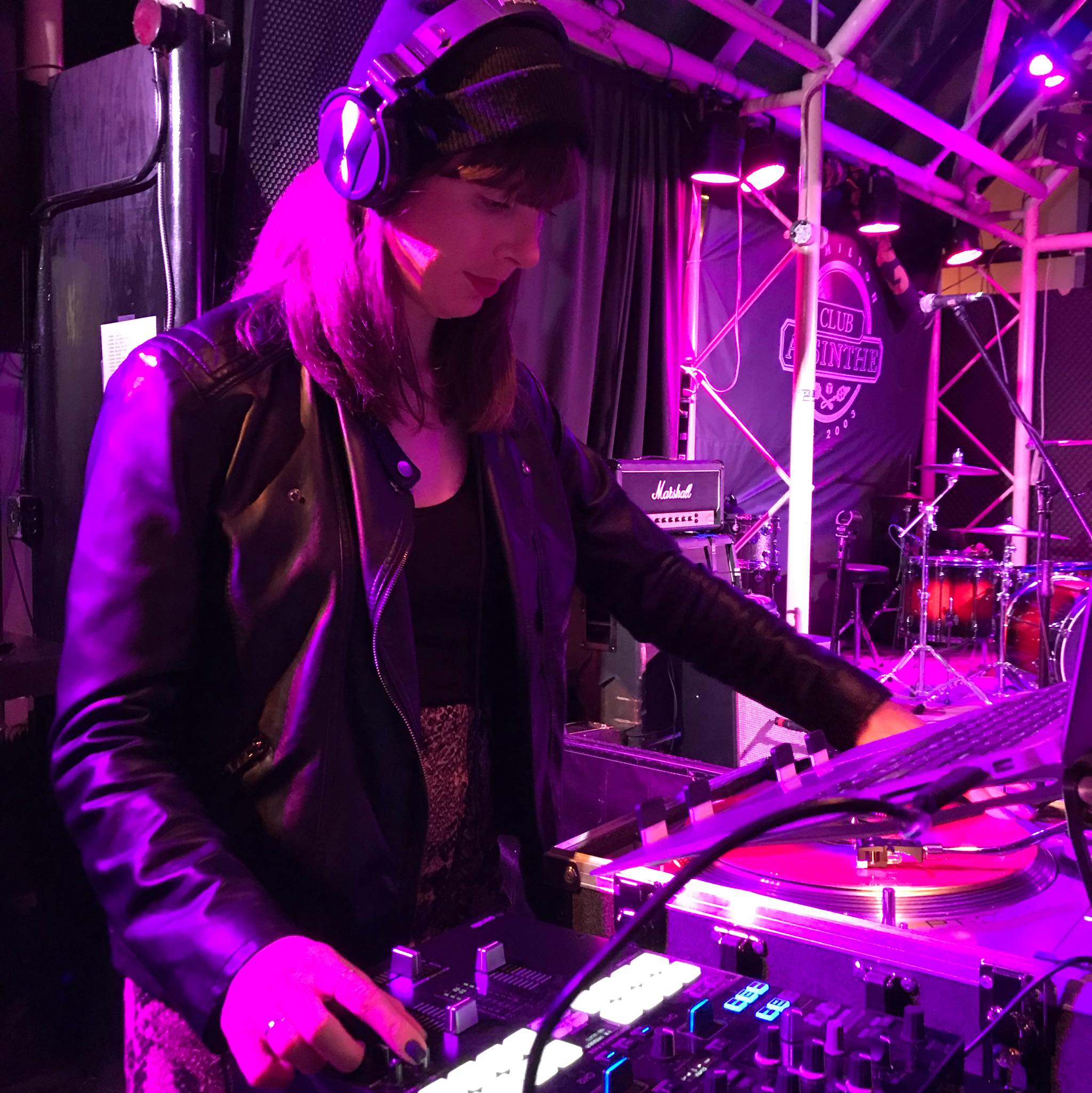 DJ Kristin. Photo by Julie Fazooli
